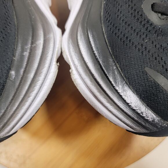 Hoka Bondi 8 Running Sneakers Shoes Women 8 Black White - Picture 10 of 15